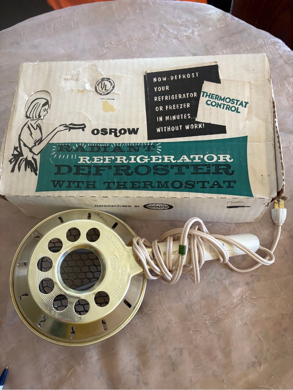 Osrow 1950's Radiant Refrigerator Defroster
